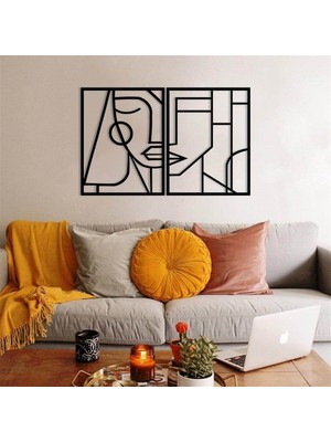 Baupor Kadın ve Erkek Metal Duvar Dekoru