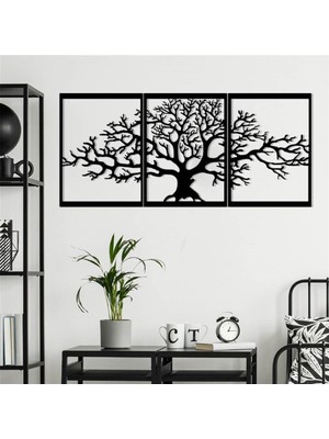 Baupor 3'lü Çınar Metal Dekor