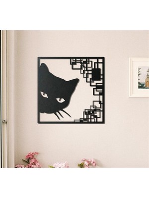 Baupor Kedi Metal Duvar Dekoru