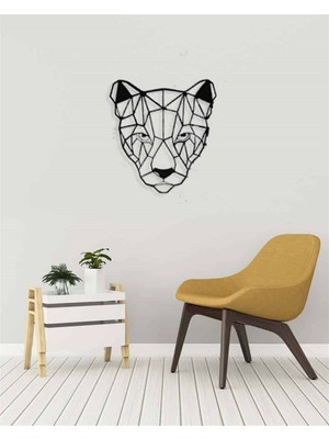 Baupor Leopar Metal Duvar Dekoru