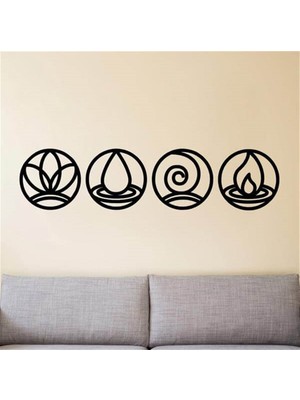 Baupor 4 Element Metal Duvar Dekoru