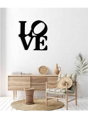 Baupor Love Metal Duvar Dekoru
