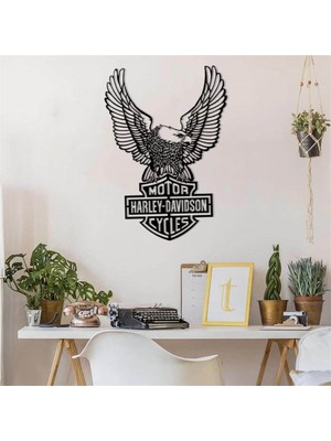 Baupor Kartal Harley Metal Duvar Dekoru
