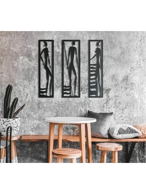 Baupor Afrikalılar Metal Duvar Dekoru