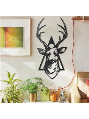 Baupor Geyik Metal Duvar Dekoru