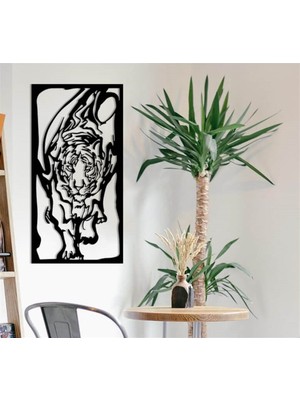 Baupor Kaplanın Gücü Metal Duvar Dekoru