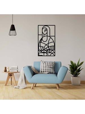 Baupor Mona Lisa Metal Duvar Dekoru
