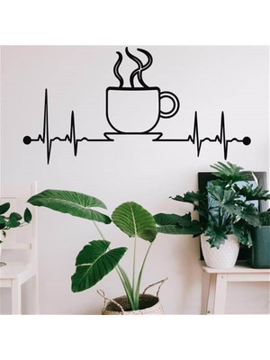 Baupor Ekg Coffe Metal Duvar Dekoru