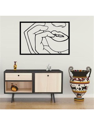 Baupor Kadın Metal Duvar Dekoru