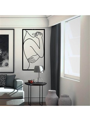 Baupor Kadın Metal Duvar Dekoru