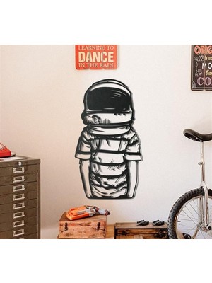 Baupor Çocuk Astronot Metal Duvar Dekoru