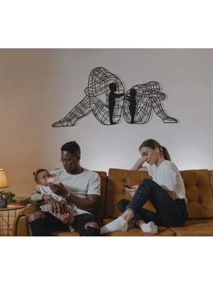 Baupor Sevgi Heykeli Metal Duvar Dekoru