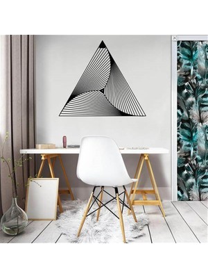 Baupor Sibernetik Üçgen Metal Duvar Dekoru