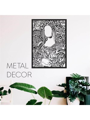 Baupor Mona Lisa Metal Duvar Dekoru