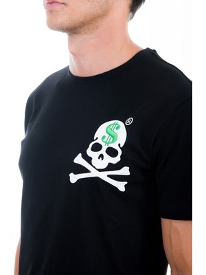 Bonesmen Yuvarlak Yaka T-Shirt "bones Dollar"