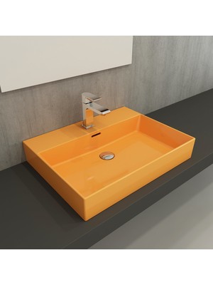 Bocchı Milano Lavabo 60 cm - Mandalina Sarısı