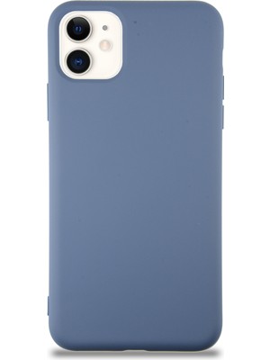 Case World Caseworld Apple iPhone 11 Kapak Içi Kadife Lansman Silikon Kılıf - Petrol Mavisi