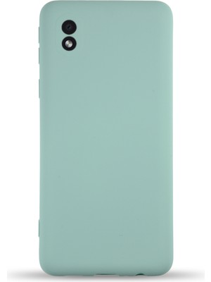 Case World Caseworld Samsung Galaxy A01 Core Kapak Içi Kadife Kamera Korumalı Lansman Silikon Kılıf - Turkuaz