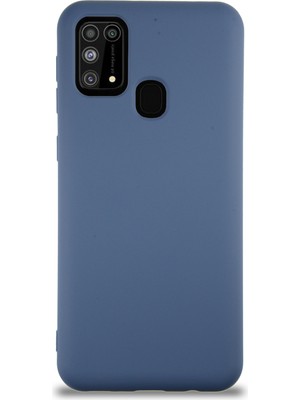 Case World Caseworld Samsung Galaxy M31 Kapak Içi Kadife Lansman Silikon Kılıf - Petrol Mavisi