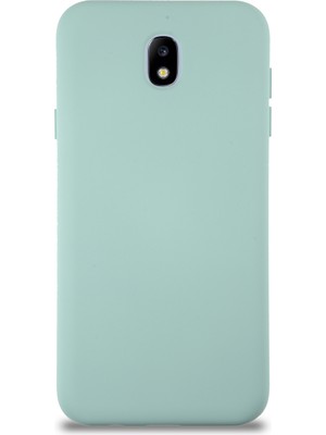 Case World Caseworld Samsung Galaxy J7 Pro Kapak Içi Kadife Lansman Silikon Kılıf - Turkuaz