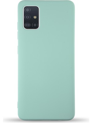 Case World Caseworld Samsung Galaxy M31S Kapak Içi Kadife Lansman Silikon Kılıf - Turkuaz