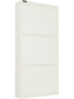 Ata Group 3'lü Metal Ayakkabılık Beyaz