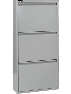 Ata Group 3'lü Metal Ayakkabılık Gri