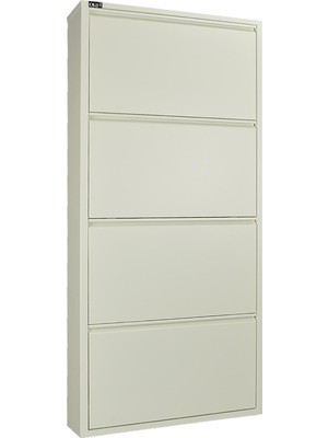 Ata Group 4'lü Metal Ayakkabılık Beyaz