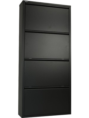 Ata Group 4'lü Metal Ayakkabılık Siyah