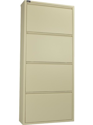 Ata Group 4'lü Metal Ayakkabılık Krem