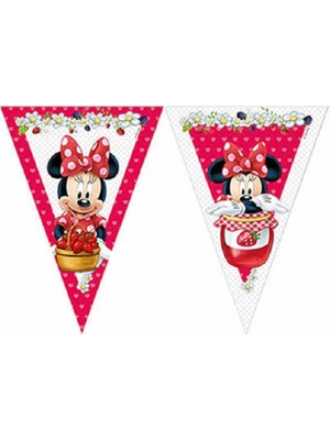 Event Party Store Minnie Plastik Bayrak Set 2.3m
