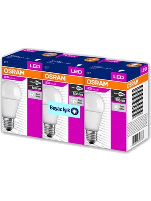 Osram 10 Adet Osram 8.5W LED Ampul