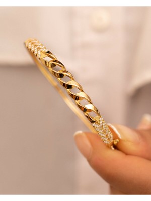 Yavuz Kuyumculuk Gurmet Zincir Desenli Kelepçe