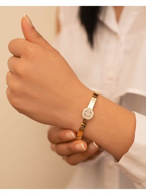 Yavuz Kuyumculuk Vida Desenli Baget Bilezik