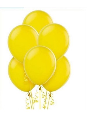 Sivas Süs Dünyası Sarı Metalik Balon 100 Adet Balonevi