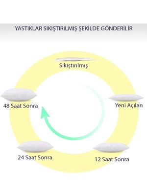 Valena Home Kaz Tüyü Kırlent Kılıfı İç Yastığı-Minder 65 x 65 cm 750 gr