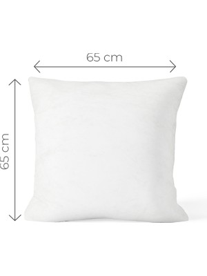 Valena Home 4'lü Kaz Tüyü Kırlent Kılıfı İç Yastığı-Minder 65 x 65 cm 750 gr