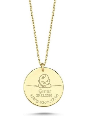Engingold 14 Ayar Altın Yeni Doğan Bebek Kolye