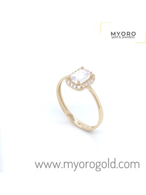 Myoprogold 14 Ayar Baget Zarif Altın Yüzük