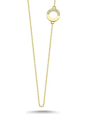 Engingold 14 Ayar Sade Altın Halka Zincir Kolye