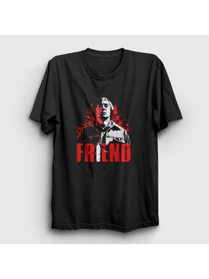 Presmono Unisex Siyah Friend Film No Country For Old Men T-Shirt