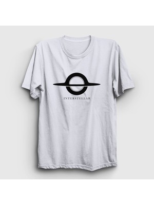 Presmono Unisex Beyaz Wormhole Film interstellar T-Shirt