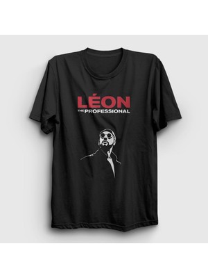 Presmono Unisex Siyah The Professional Film Leon T-Shirt
