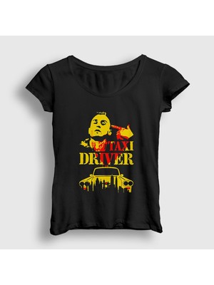 Presmono Kadın Siyah New York Film Taxi Driver T-Shirt