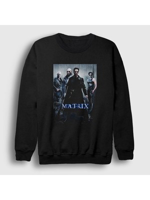 Presmono Unisex Siyah Cover Film The Matrix Sweatshirt
