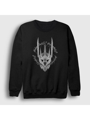 Presmono Unisex Siyah Sauron Yüzüklerin Efendisi The Lord Of The Rings Sweatshirt