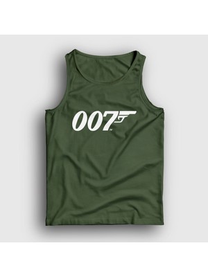 Presmono Unisex Haki Logo 007 Film James Bond Atlet