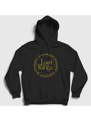 Presmono Unisex Siyah Rule Yüzüklerin Efendisi The Lord Of The Rings Kapüşonlu Sweatshirt