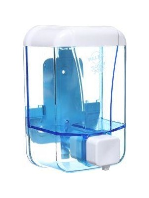 Palex Sıvı Sabun Dispenseri Palex 3420 Tezgah Üstü 500 cc Şeffaf Mavi
