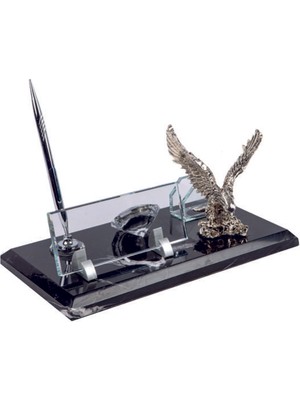 CLK Uçan Kartal Dubai Kumsalı Doğal Taş Masa Isimliği Şık Tasarım Masa Isimlik
